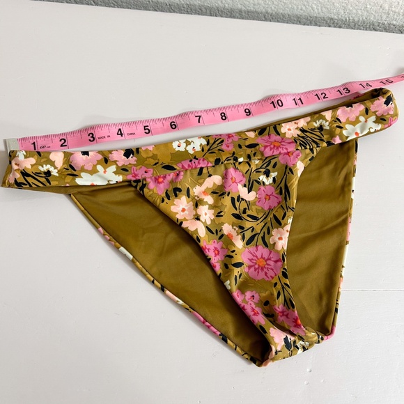 TORI PRAVER Swimwear bikini bottoms floral - sz M - Picture 4 of 5